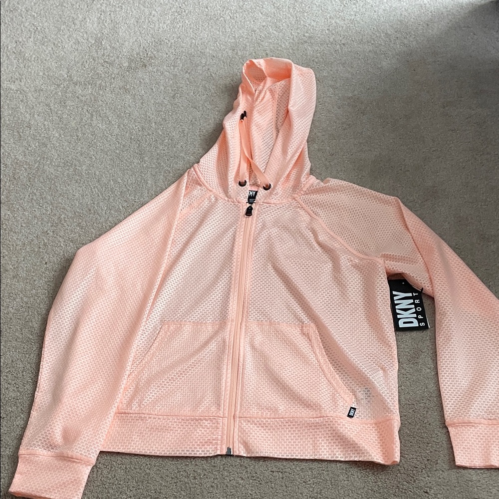DKNY Light Coral Hooded Jacket